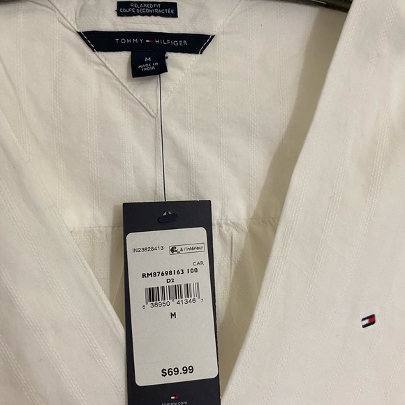 Tommy Hilfiger White Cotton Blouse - Picture 3 of 6